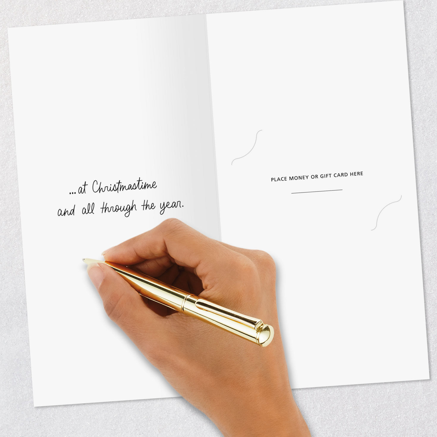 Festive Money Holder Christmas Thank You Cards signing card image number 5