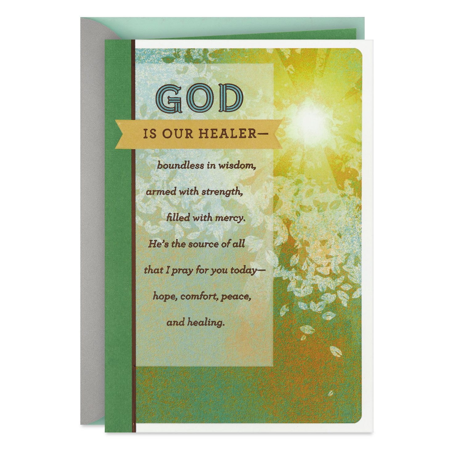 God is Our Healer Religious Get Well Card