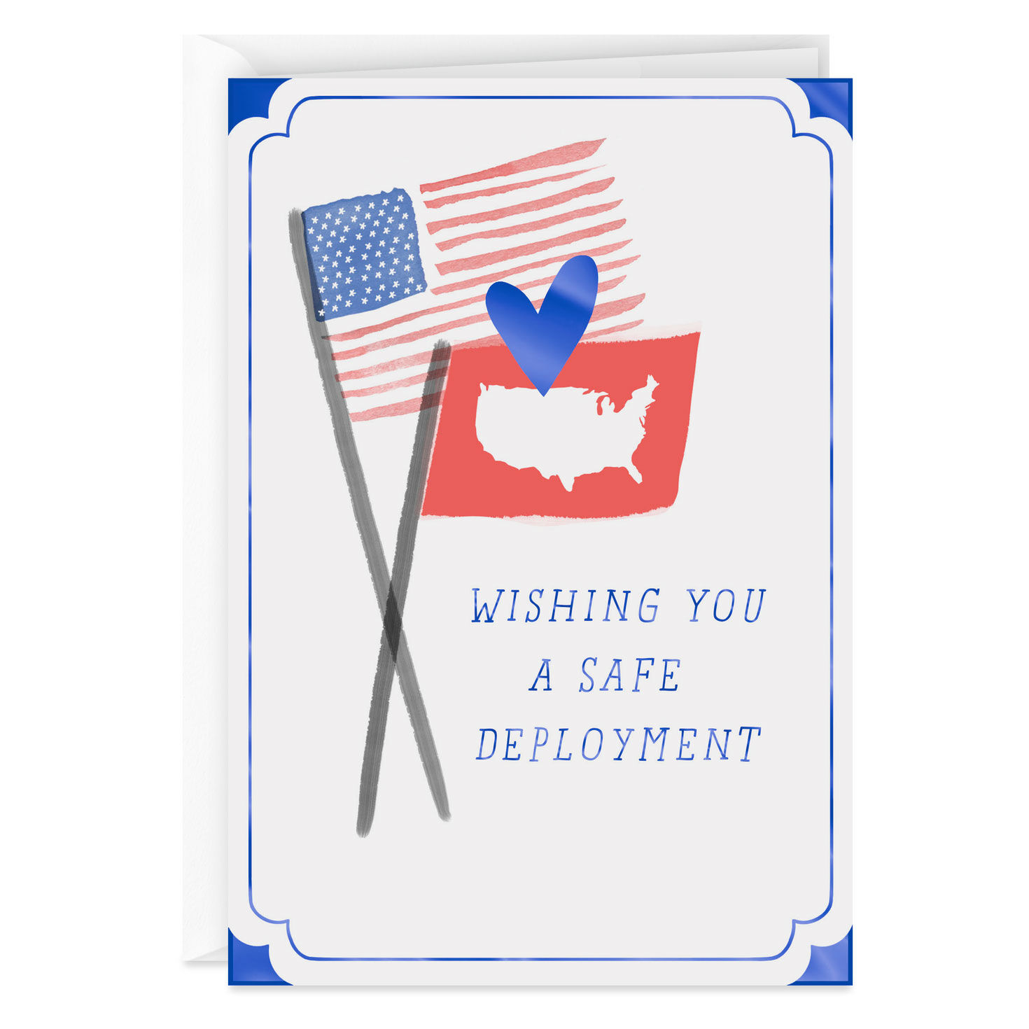 Wishing You a Safe Deployment Military Goodbye Card