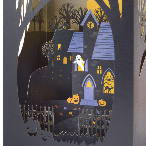 Haunted House 3D Pop-Up Halloween Card, , large image number 4