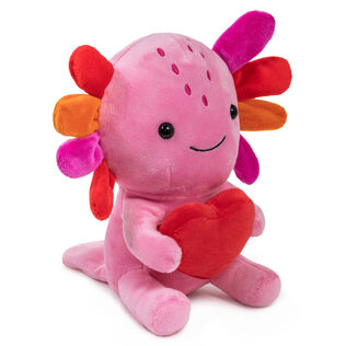 Axolotl With Heart Plush, 7.75"