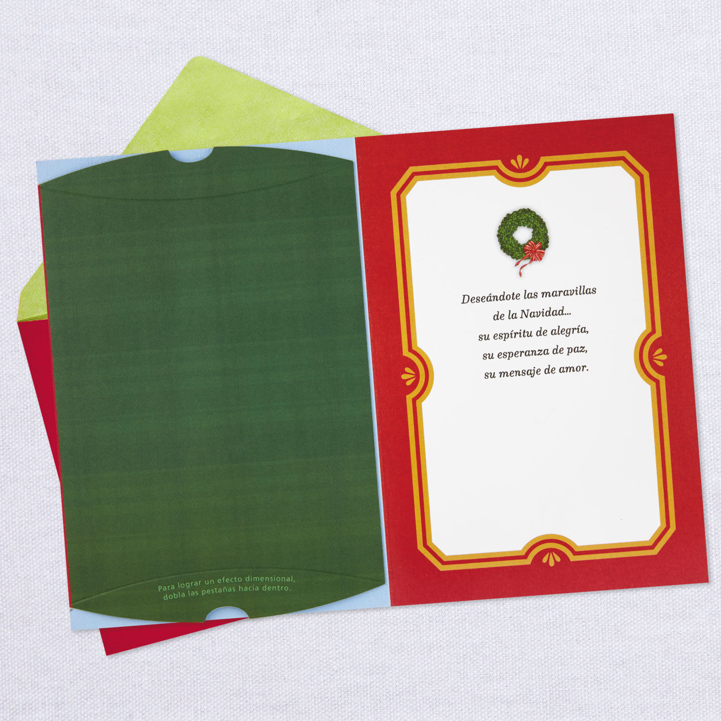 Feliz Navidad Santa Spanish-Language Christmas Card, , large image number 3