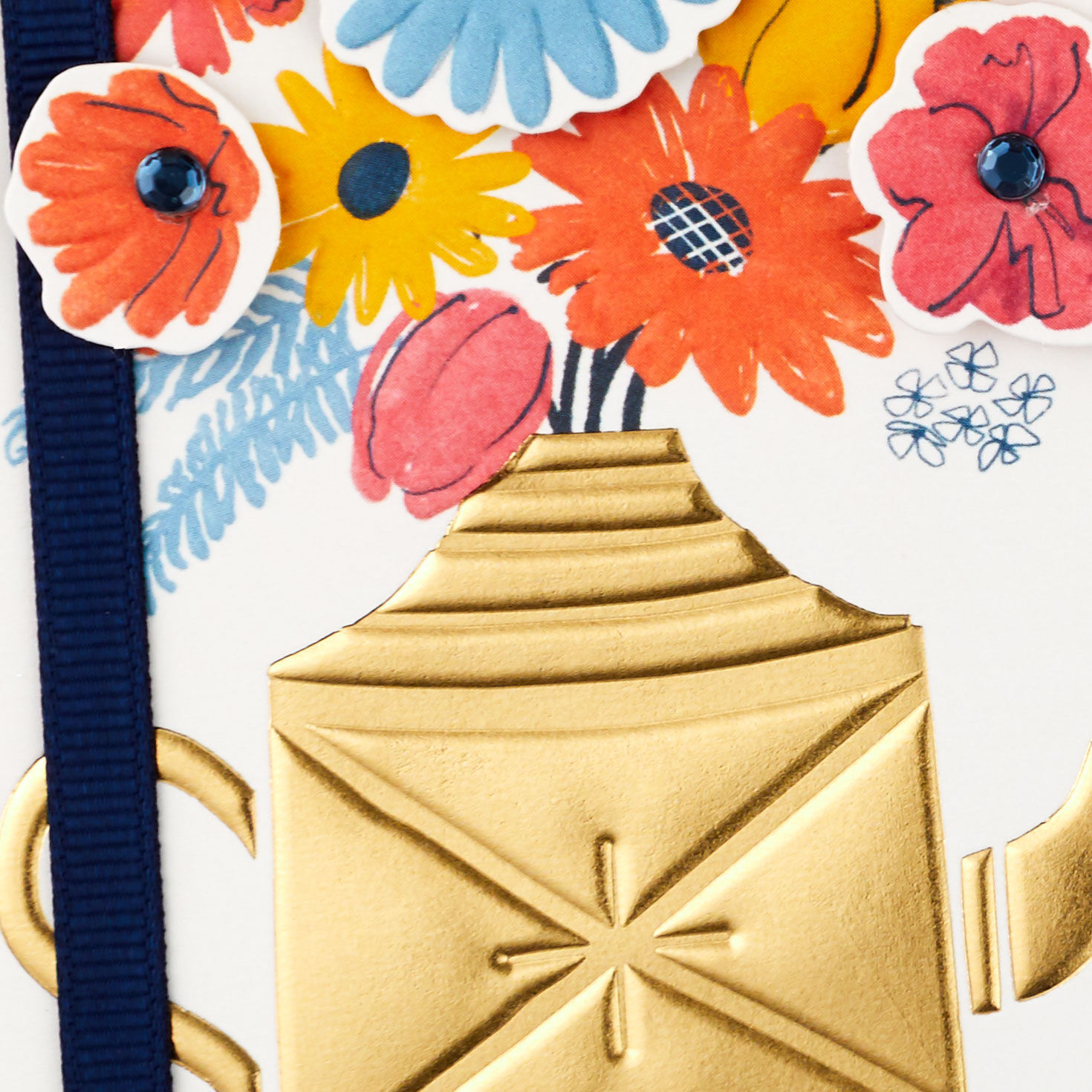 Flowers in Teapot Mom Mother's Day Card Card Front Detail image number 5