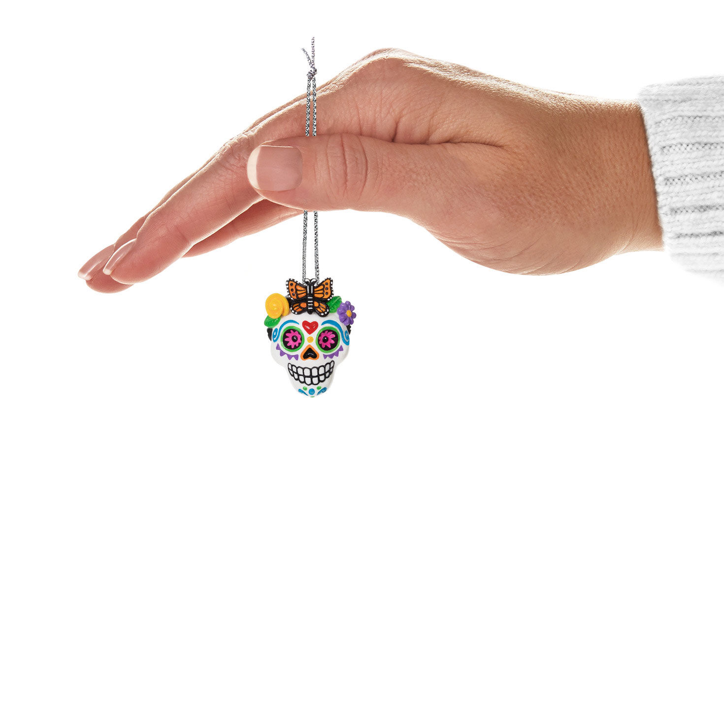 Mini Sweet Sugar Skull Ornament, 1.37", , large image number 4