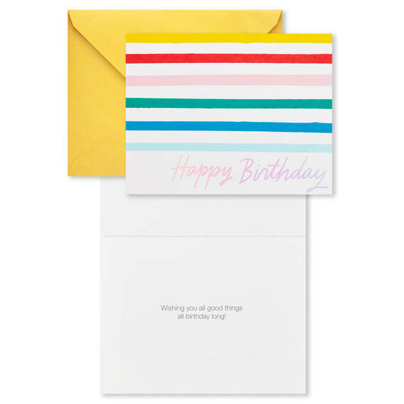 Colorful Assorted Birthday Cards With Pouch and Pen, Pack of 10, , large image number 4