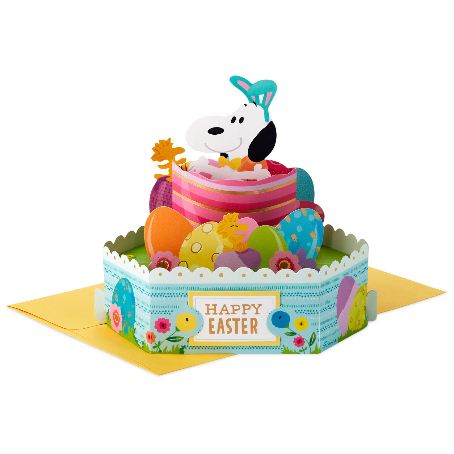 Peanuts® Snoopy in Bunny Ears Pop-Up Easter Card