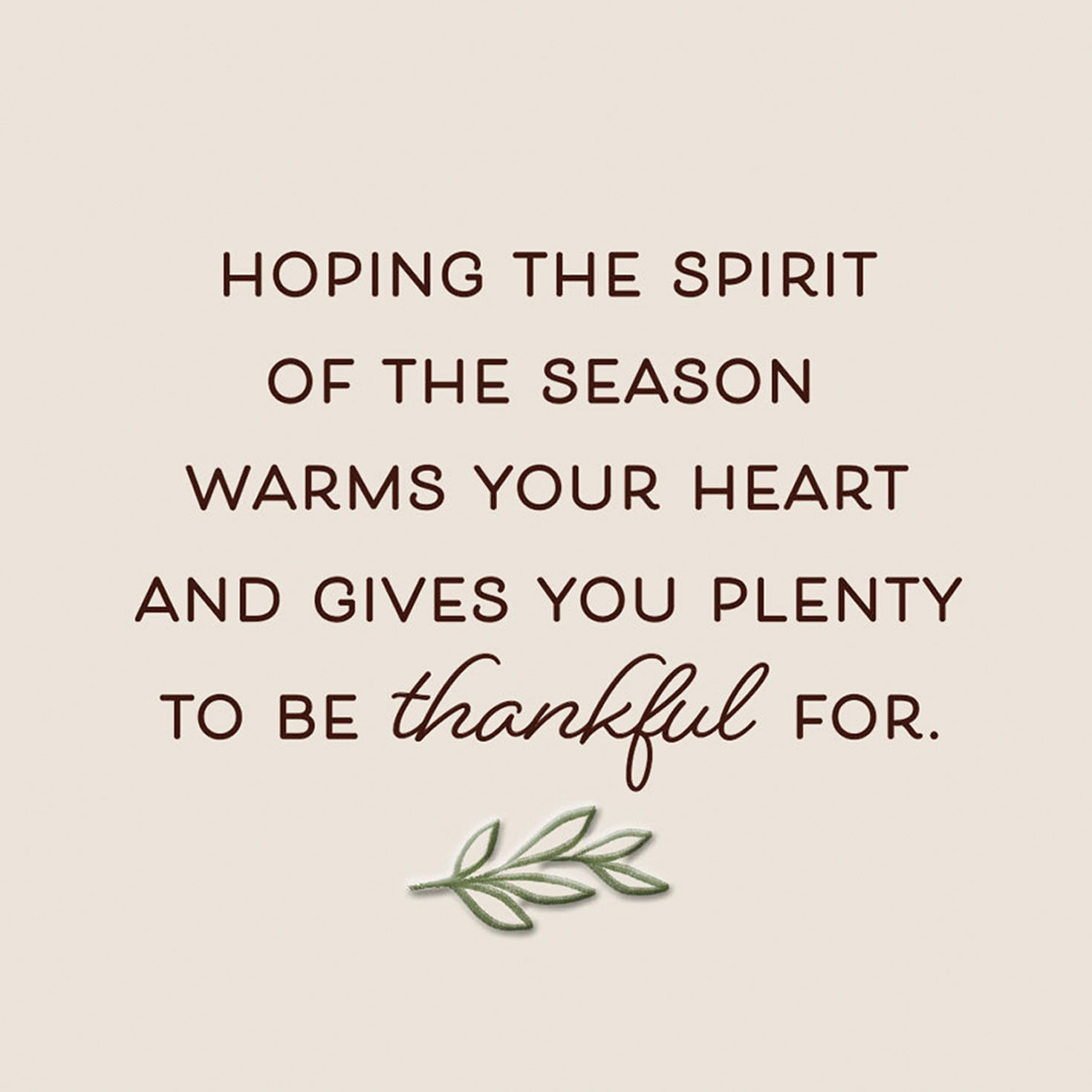Hoping the Season Warms Your Heart Thanksgiving Card for only USD 2.99 | Hallmark