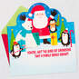 Santa and Penguin Pop-Up Christmas Card for Grandson, , large image number 3