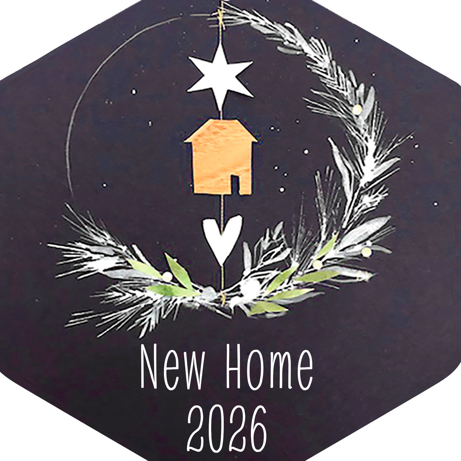 New Home Personalized Christmas Ornament upclose view image number 5