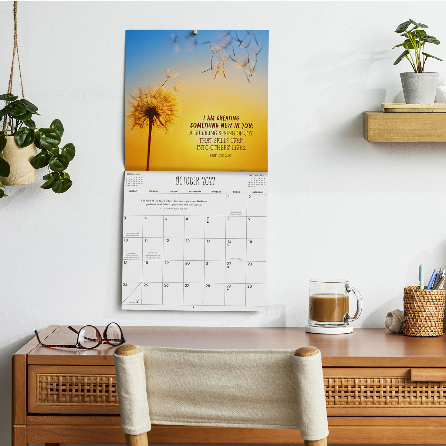 Sarah Young: Jesus Calling 2027 12-Month Wall Calendar in use image number 5