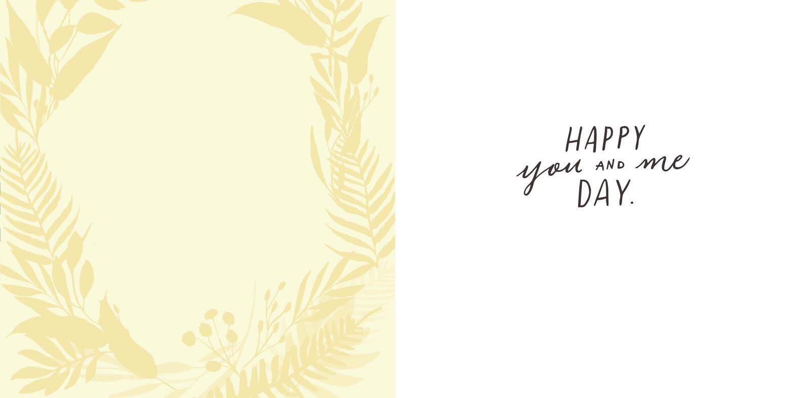 Flower Wreath Just Us Forever Anniversary Card