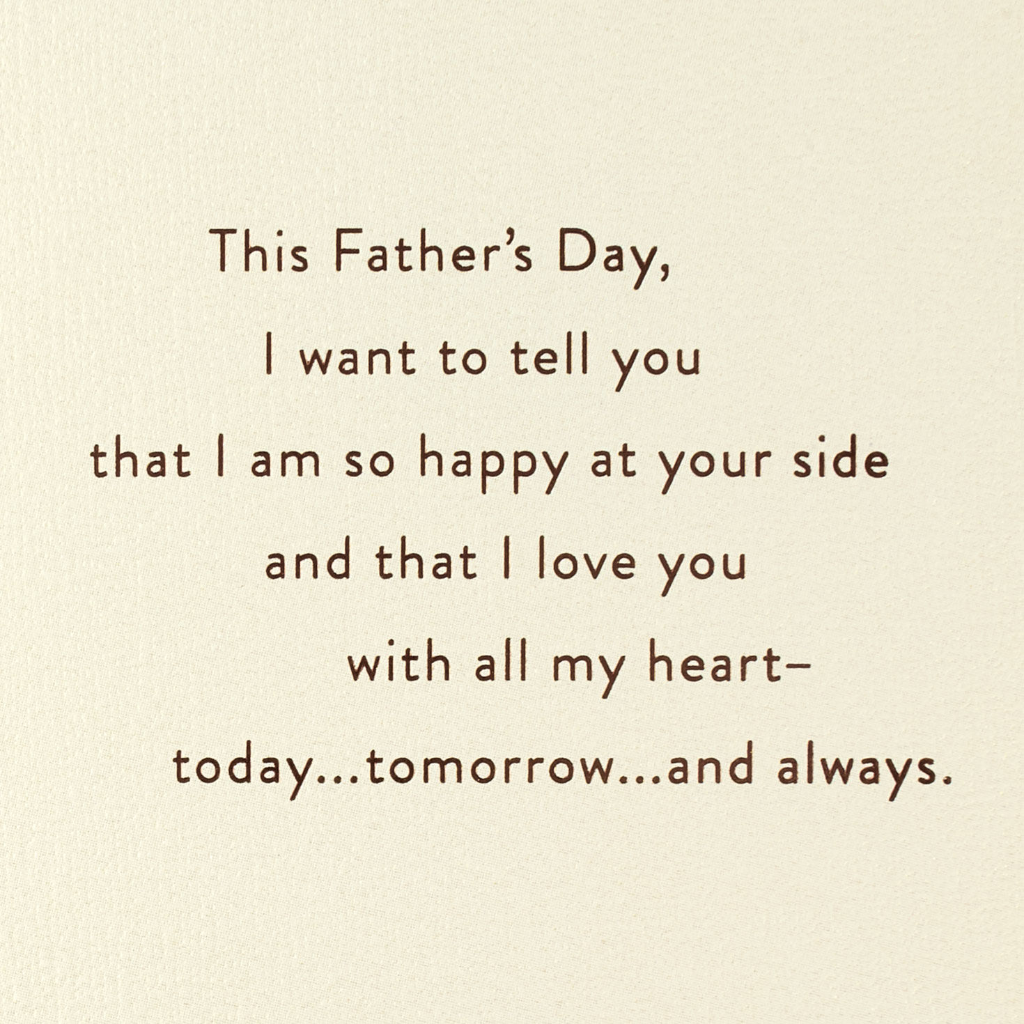 Leaf and Nature Romantic Father's Day Card Sentiment image number 3