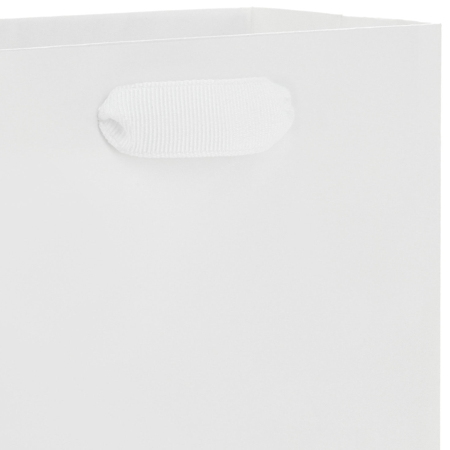 6.5" White Small Gift Bag, White, large image number 4