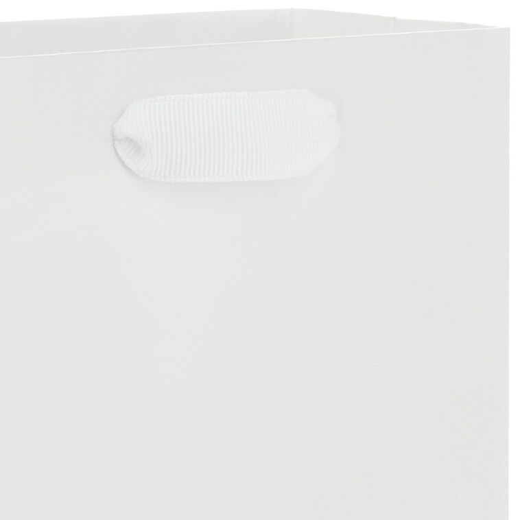 White Small Gift Bag Handle Detail image number 4