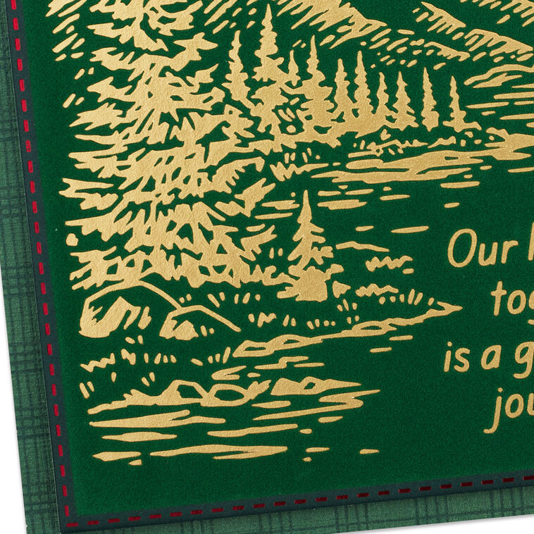 Mountain Landscape Husband Christmas Card Card Front Detail image number 6