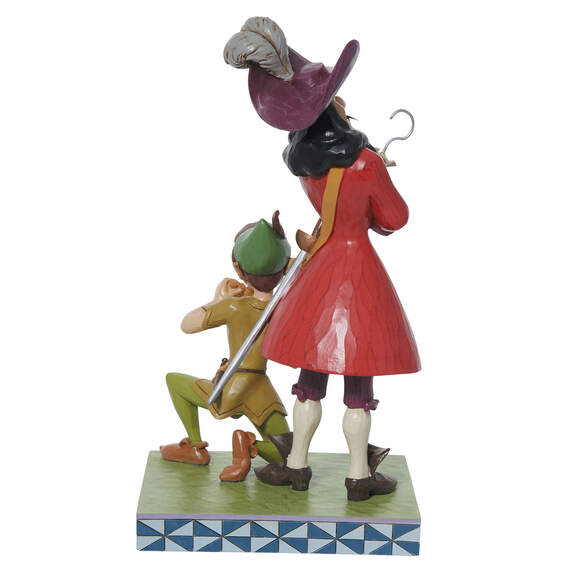 Jim Shore Disney Peter Pan and Captain Hook Figurine, 9.5 - Figurines