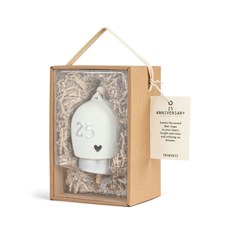 Demdaco 25th Anniversary Decorative Bell package image number 4