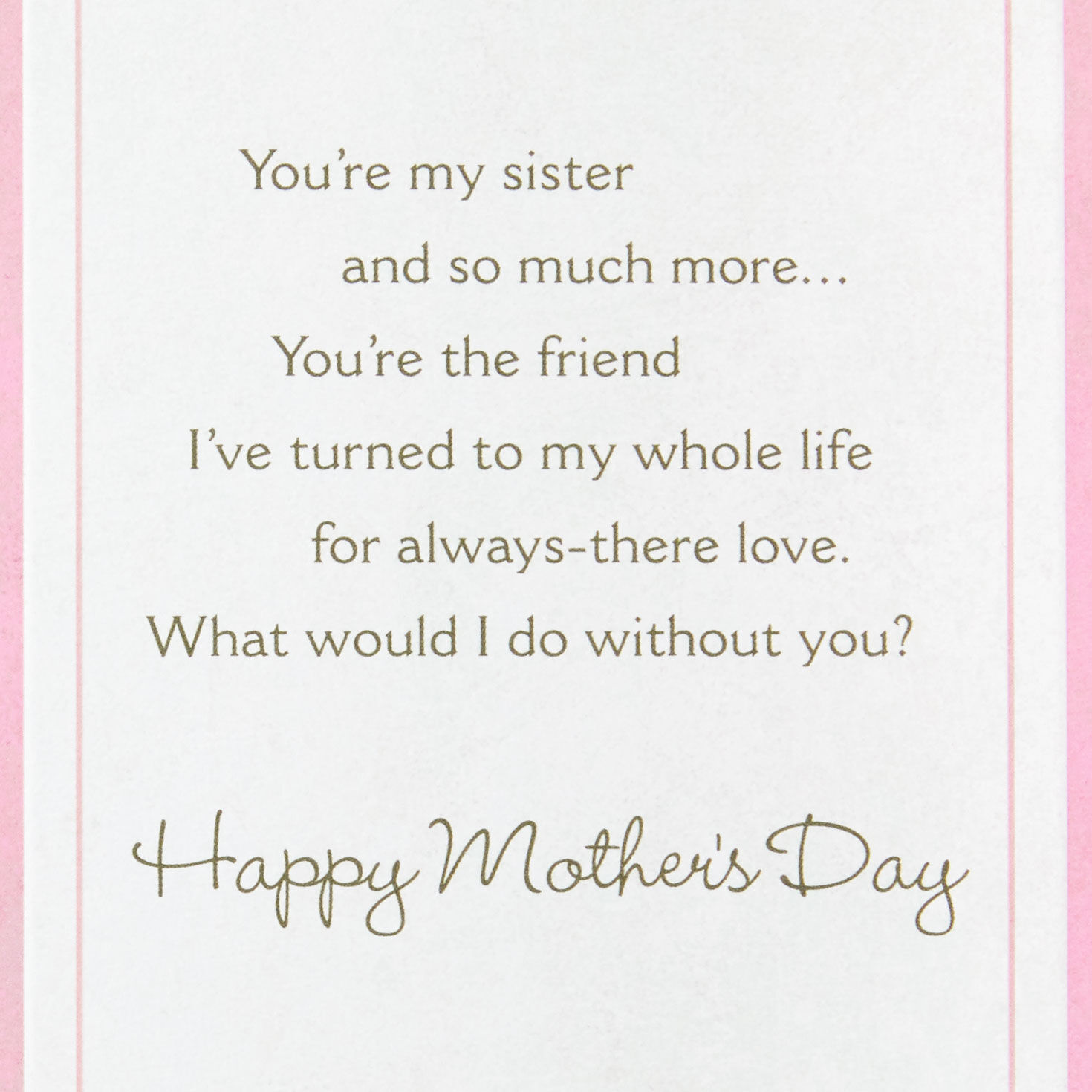 sisters first mothers day