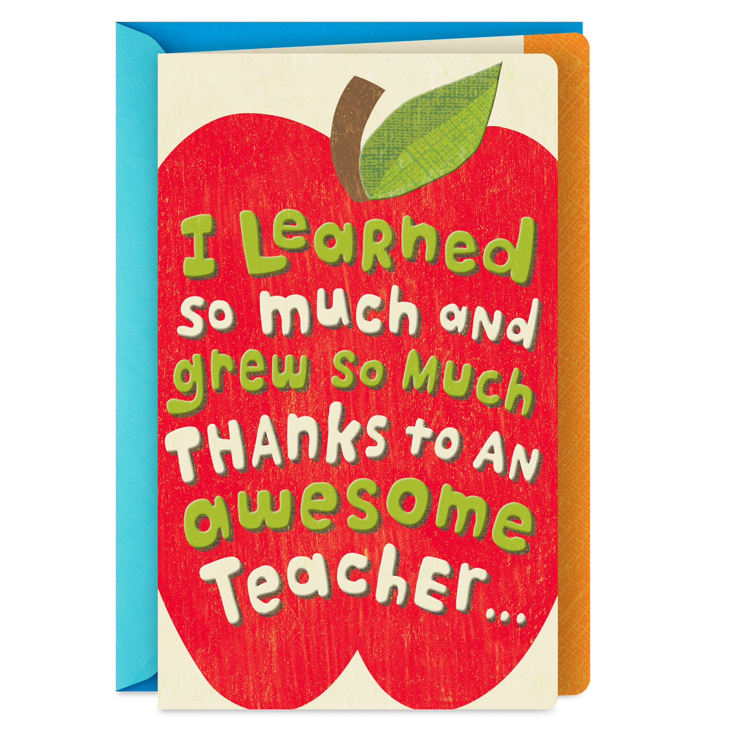 You're An Awesome Teacher Thank You Card From Kids