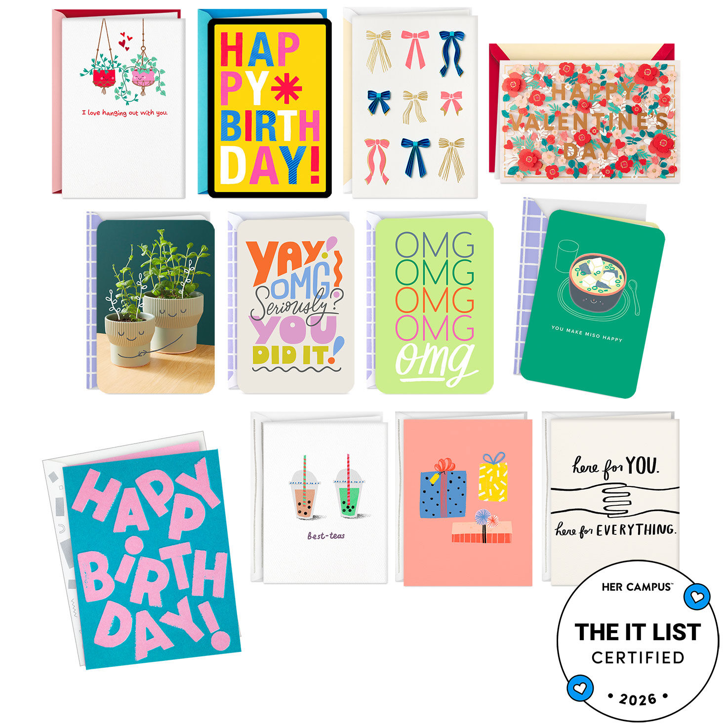 Her Campus Ready for Every Moment Hallmark Card Set