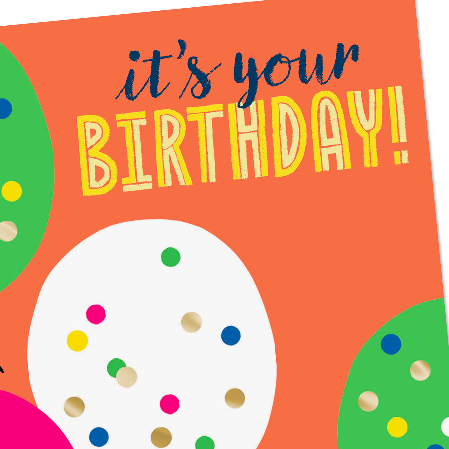 Confetti Balloons 99-cent Happy Birthday Card Card Front Detail image number 4