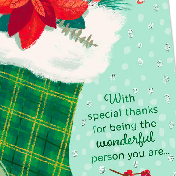 Thanks for Being a Wonderful Person Money Holder Christmas Card, , large image number 5