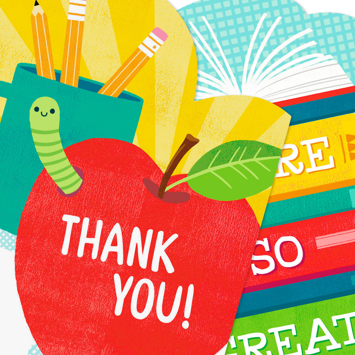 Great Teacher Assorted Thank-You Cards, Pack of 6, , large image number 5