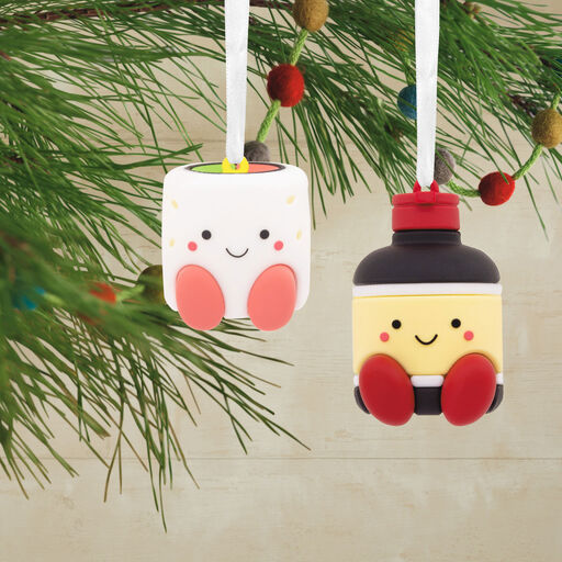 Better Together Sushi and Soy Sauce Magnetic Hallmark Ornaments, Set of 2, 