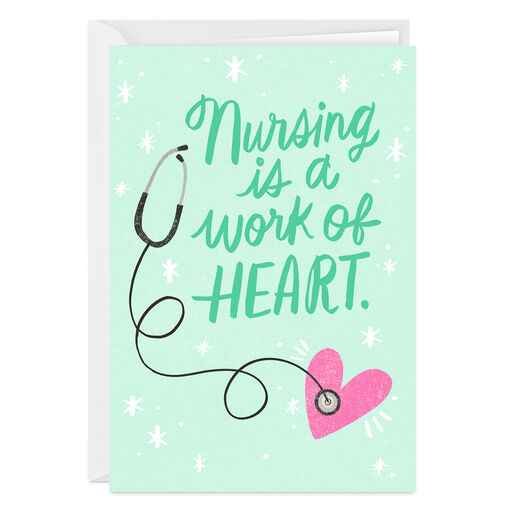 Work of Heart Folded Thank-You Photo Card for Nurse, 
