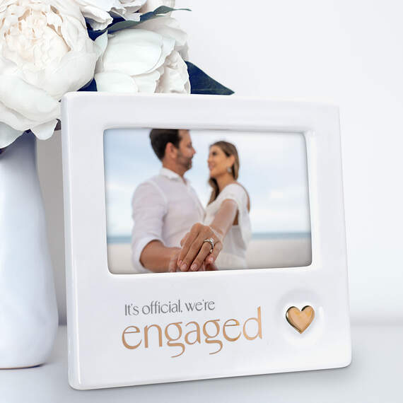 Engagement Ceramic Picture Frame, 4x6, , large image number 3
