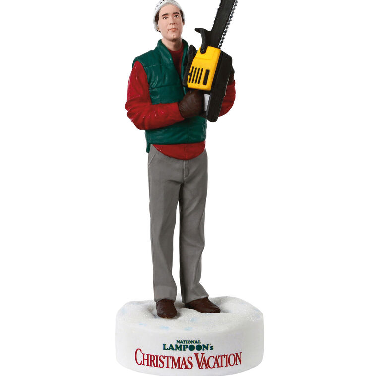 Clark With Chain Saw Keepsake Ornament closeup view image number 5