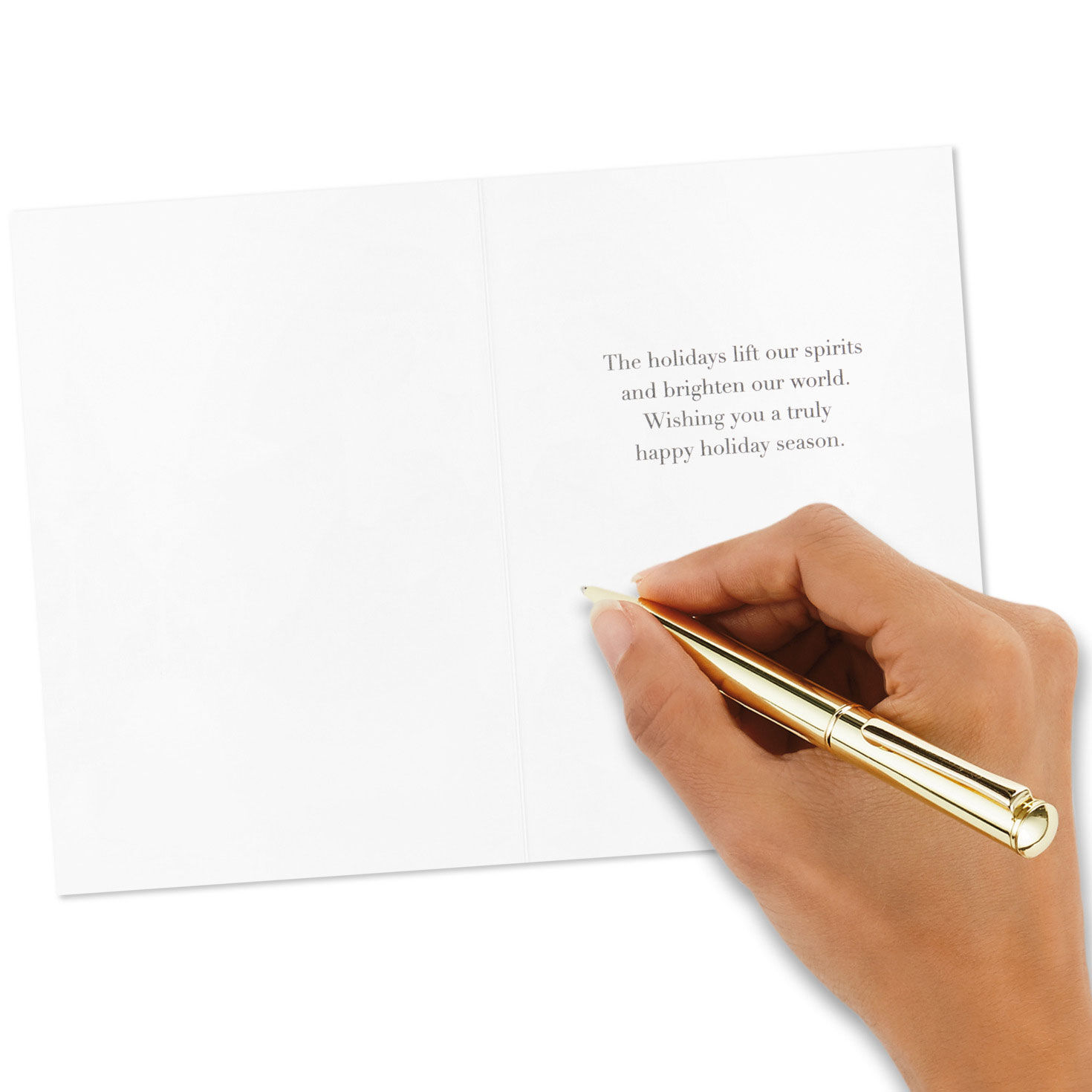 Gold Foil Classic Assorted Boxed Christmas Cards signing card image number 7