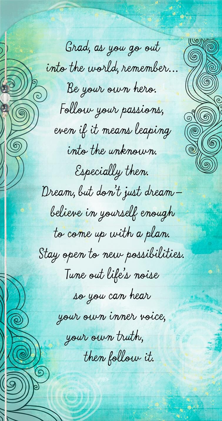 Be Your Own Hero Graduation Card