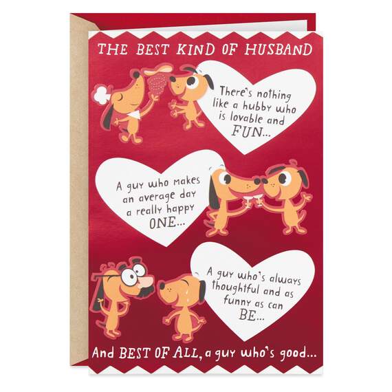 You're the Best Kind of Husband Funny Pop-Up Valentine's Day Card