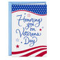 Patriotic Stars and Stripes Veterans Day Card Card Front image number 1