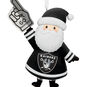 Las Vegas Raiders Santa Fan Christmas Ornament closeup view image number 5
