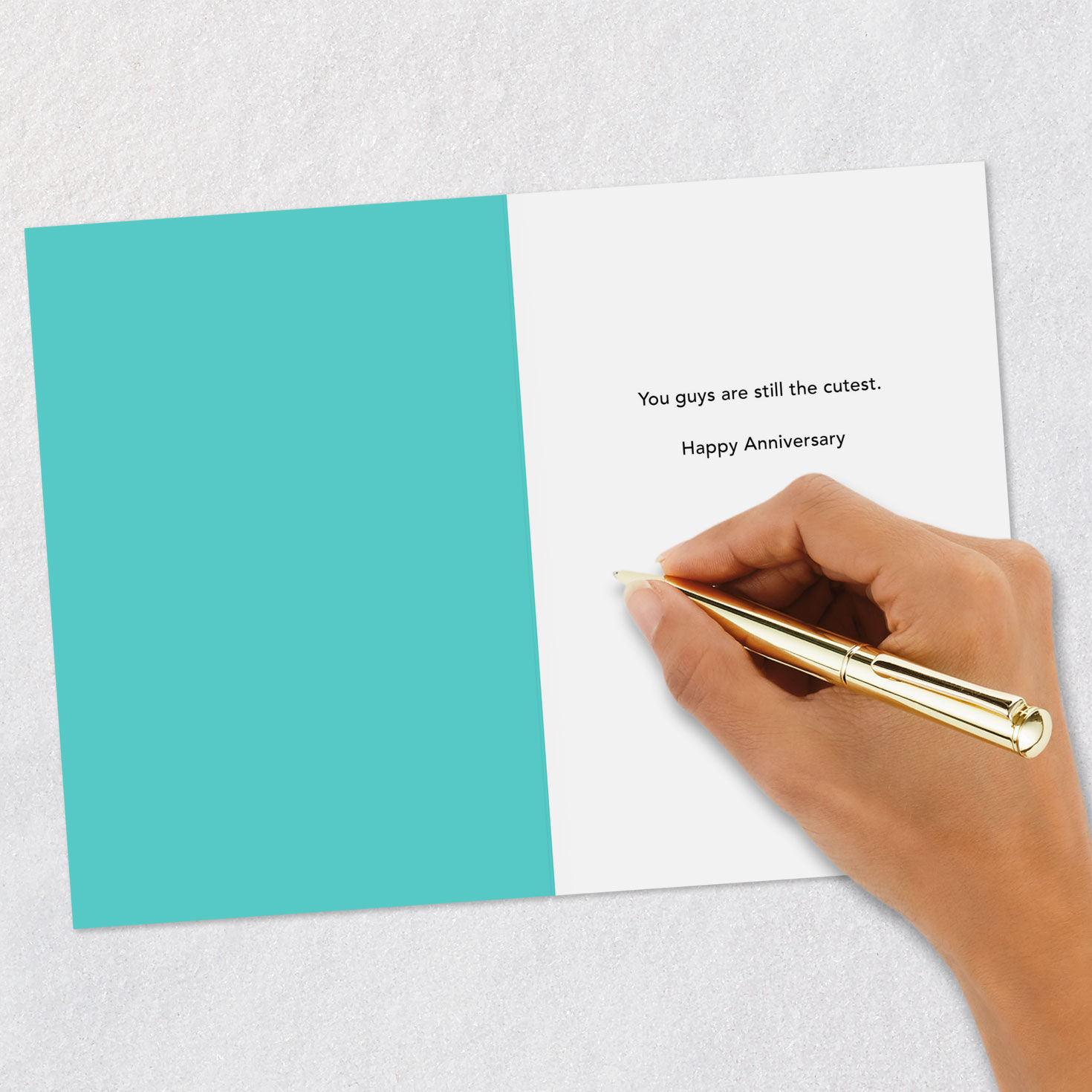 Cuddly Puppies Funny Anniversary Card for Couple Signing card image number 6