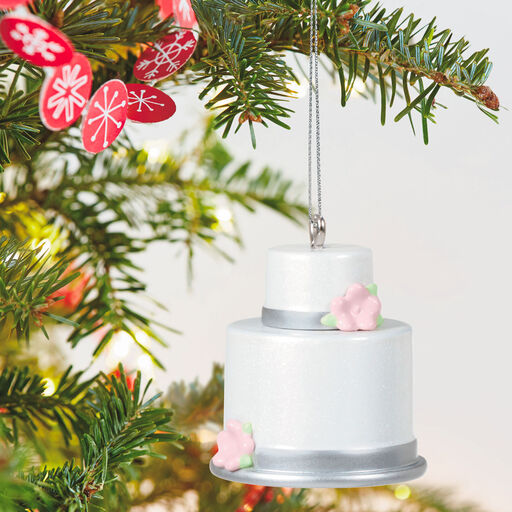 Mini Cute Lil' Cake Metal Ornament, 1", 