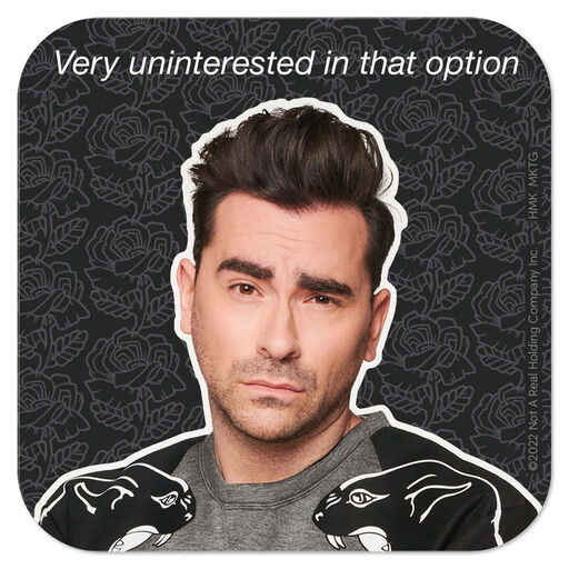 Schitt's Creek David Rose Very Uninterested Vinyl Decal, 