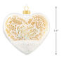 Our Christmas Together Heart Keepsake Ornament measurement image number 3