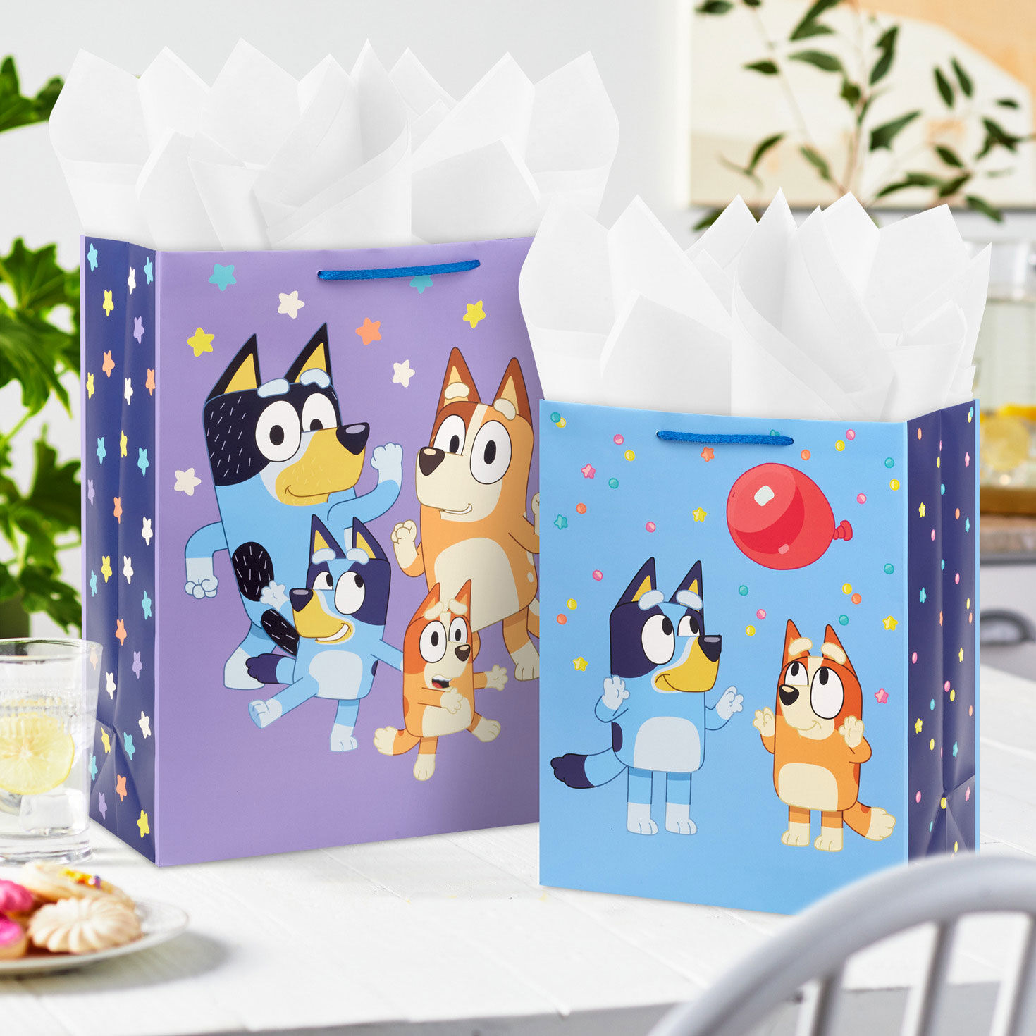 Bluey and Bingo Heeler Large and XL Birthday Gift Bags in use image number 2