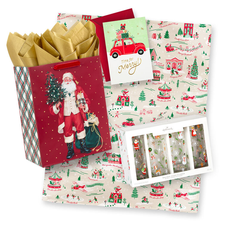 Holiday Toile Home Decor Gift Set