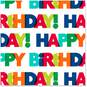 Happy Birthday Bold Colorful Letters Wrapping Paper Roll, 27 sq. ft., , large image number 1