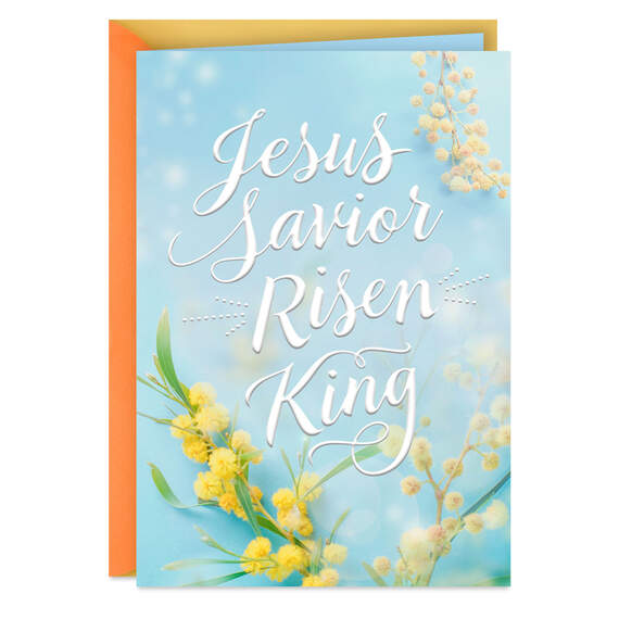 Jesus, Savior, Risen King Religious Easter Card