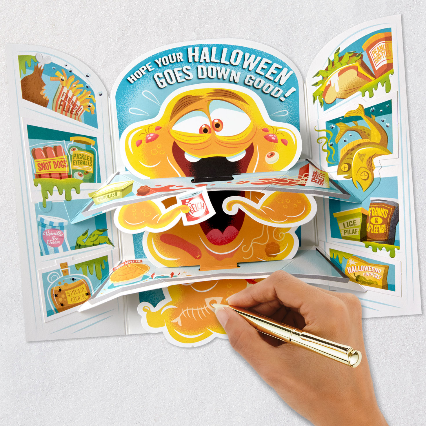 Open at Your Own Risk Funny Pop-Up Halloween Card With Sound for only USD 8.99 | Hallmark