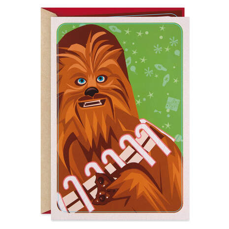 Star Wars™ Chewbacca™ Wookiee Little Christmas Card, , large