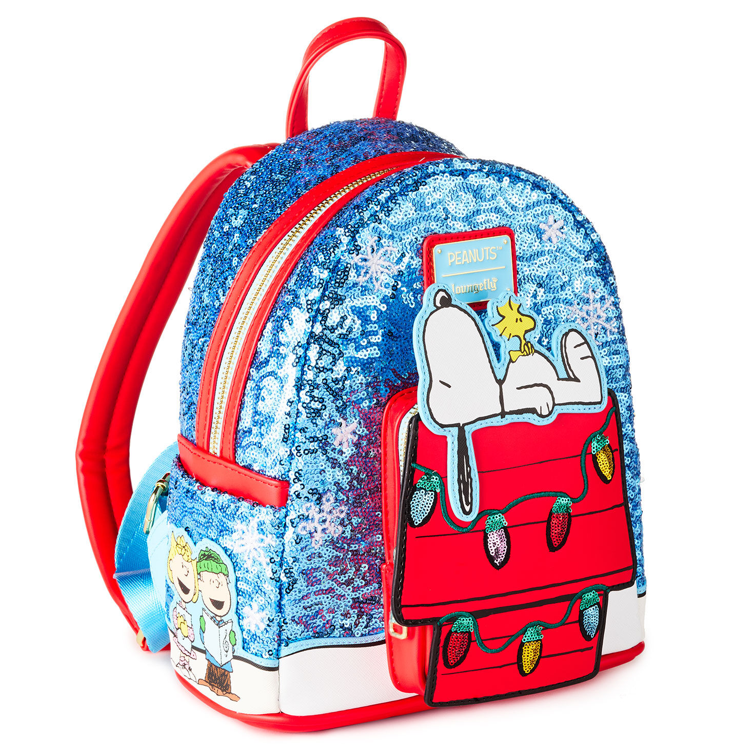 Loungefly Peanuts Sequin Holiday Mini Backpack for only USD 90.00 | Hallmark