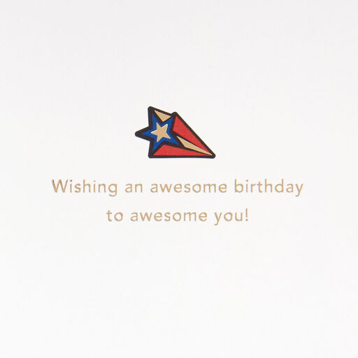 Marvel Spider-Man Awesome You Birthday Card With Stickers, 