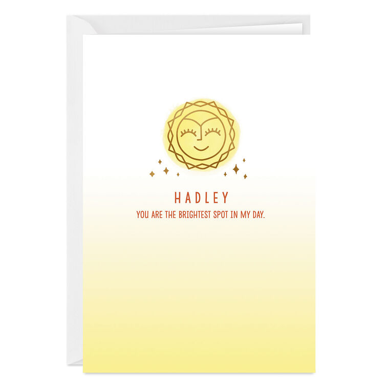 You Make Things Sunnier Custom Card, , large image number 1