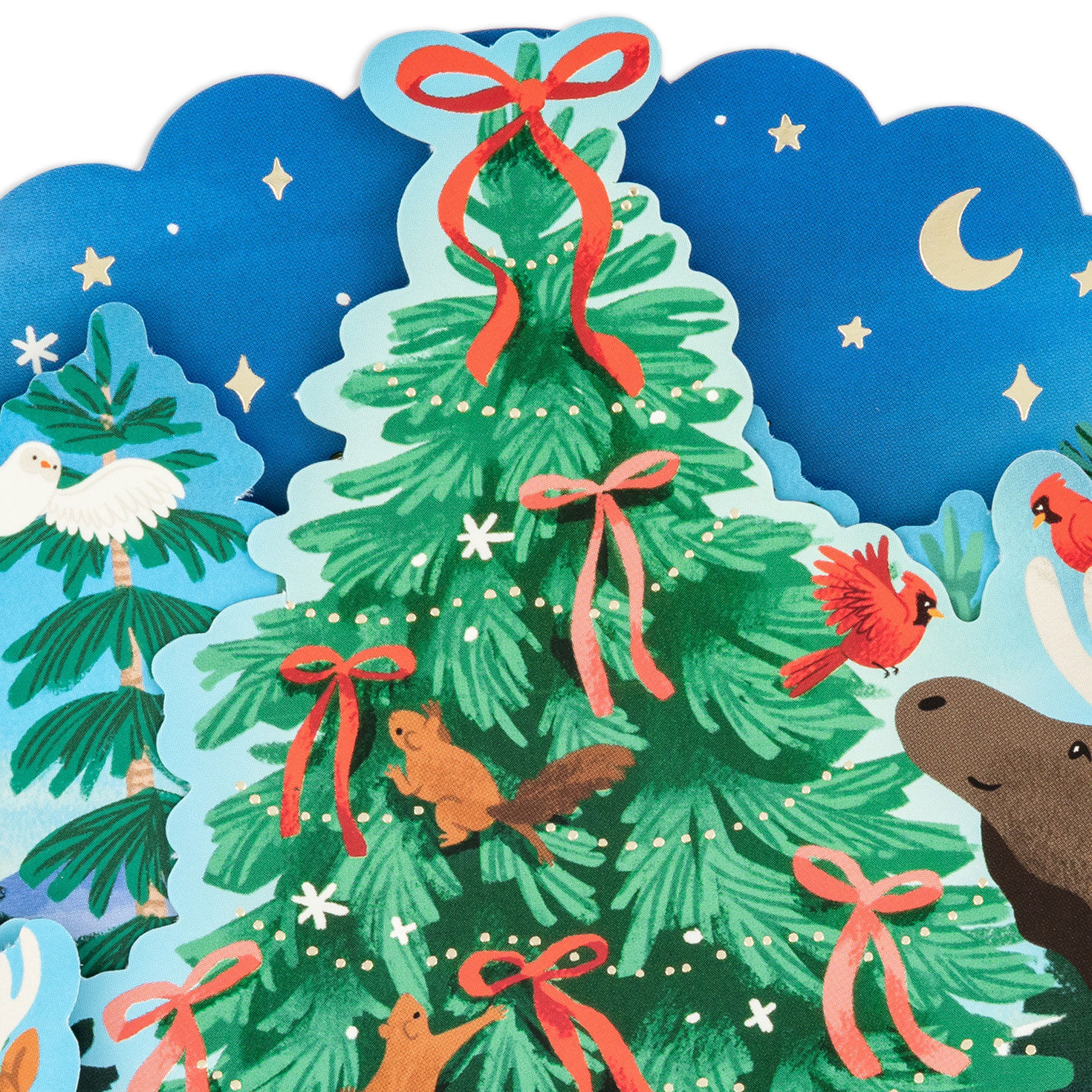 Woodland Animals Landscape Boxed Christmas Cards Cover Detail image number 6